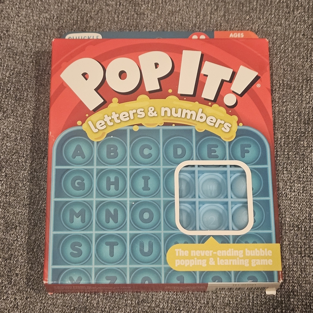 🦊Pop It! Letters & Numbers Blue - Picture 4 of 4